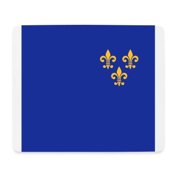 Fleur de Lys, French lily, symbol, mask - Mouse Pad (horizontal) - white - Front