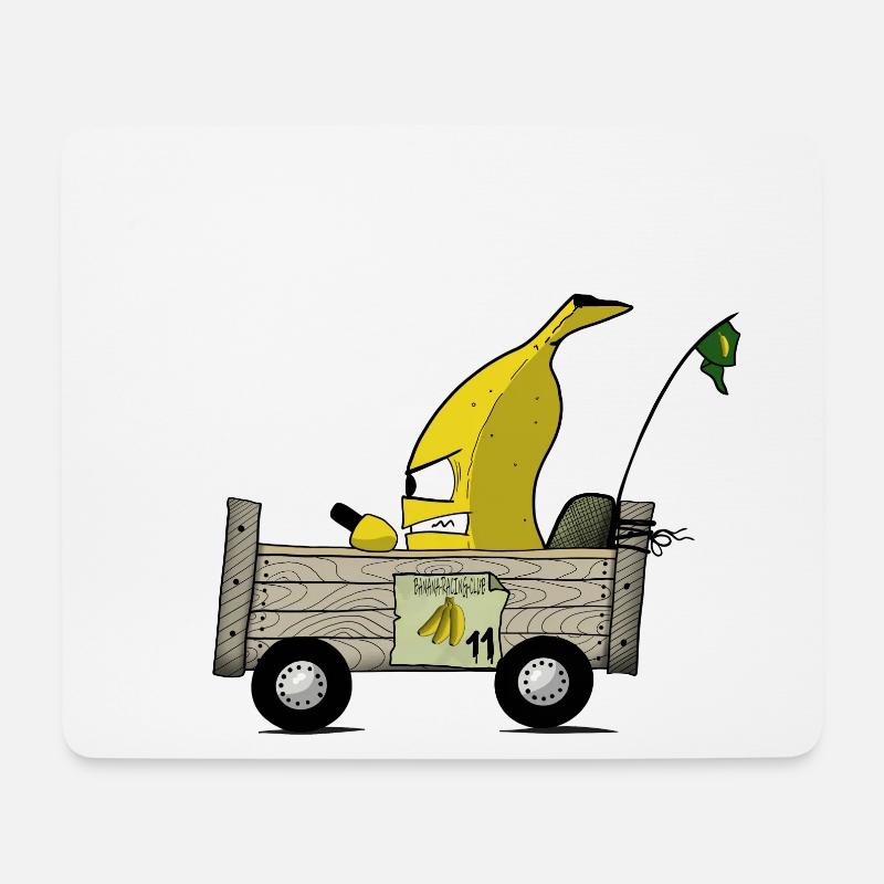 BANANE - Mousepad (Querformat) - Weiß