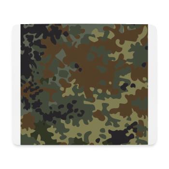German flecktarn camouflage - Mouse Pad (horizontal) - white - Front