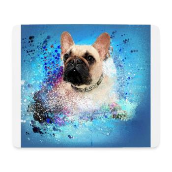 englische Bulldogge,hund, bunt, graffiti,bulldogge - Mousepad (Querformat) - Weiß - Vorne