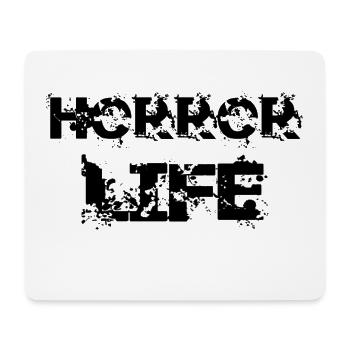 HORROR LIFE STYLE DARK EFFECT BLACK 2021 2022 - Mouse Pad (horizontal) - white - Front