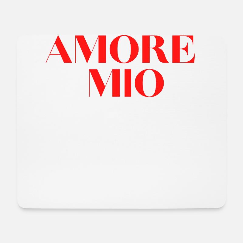 AMORE MIO Geschenkidee und T-Shirt - Mousepad (Querformat) - Weiß