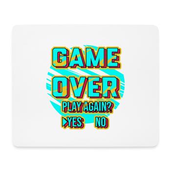 Spiel vorbei Spielen Sie noch einmal - Mousepad (Querformat) - Weiß - Vorne