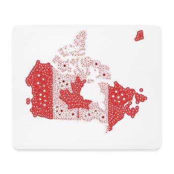 Drapeau canadien | drapeau canadien - Tapis de souris (format paysage) - blanc - Devant