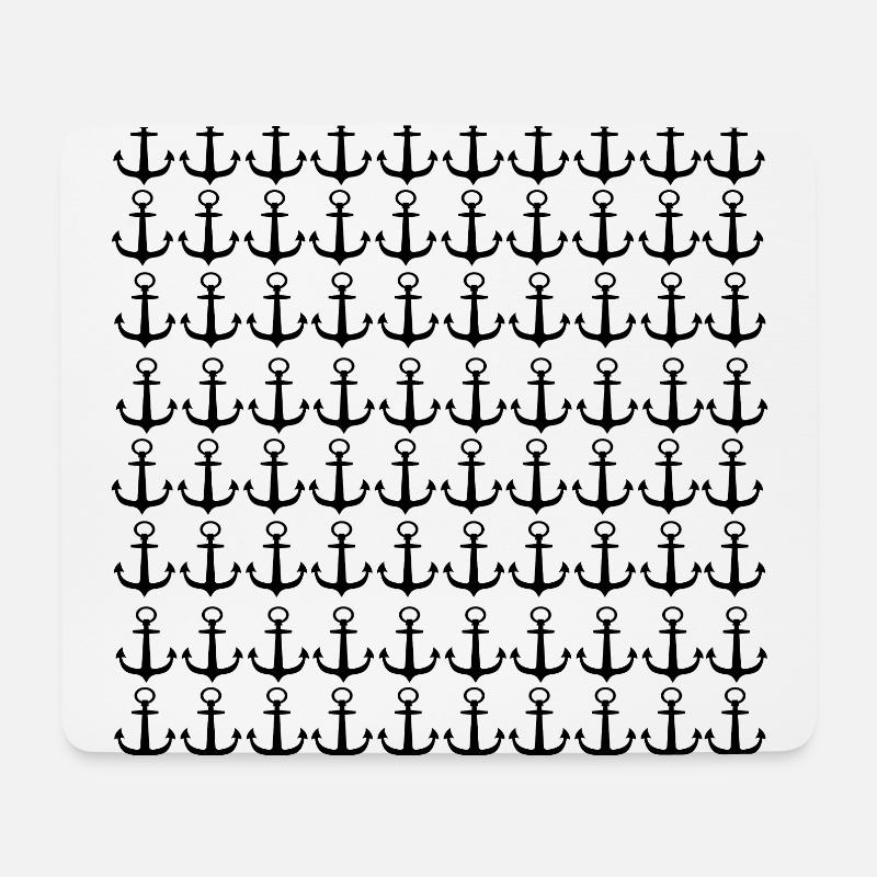Anker - Mousepad (Querformat) - Weiß
