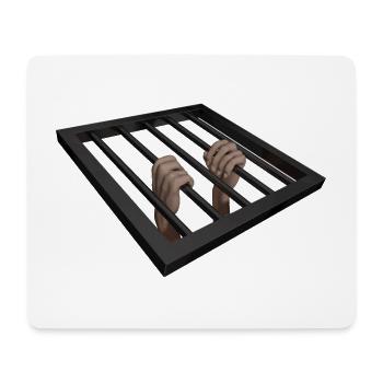 Liberté - Tapis de souris (format paysage) - blanc - Devant