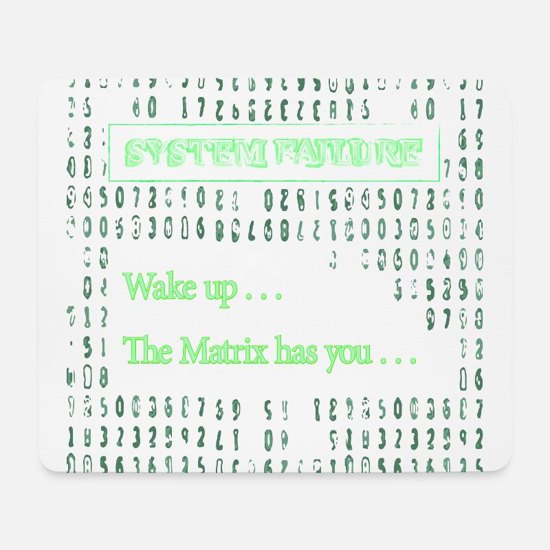 Wake-up-Matrix - Mousepad (Querformat) - Weiß