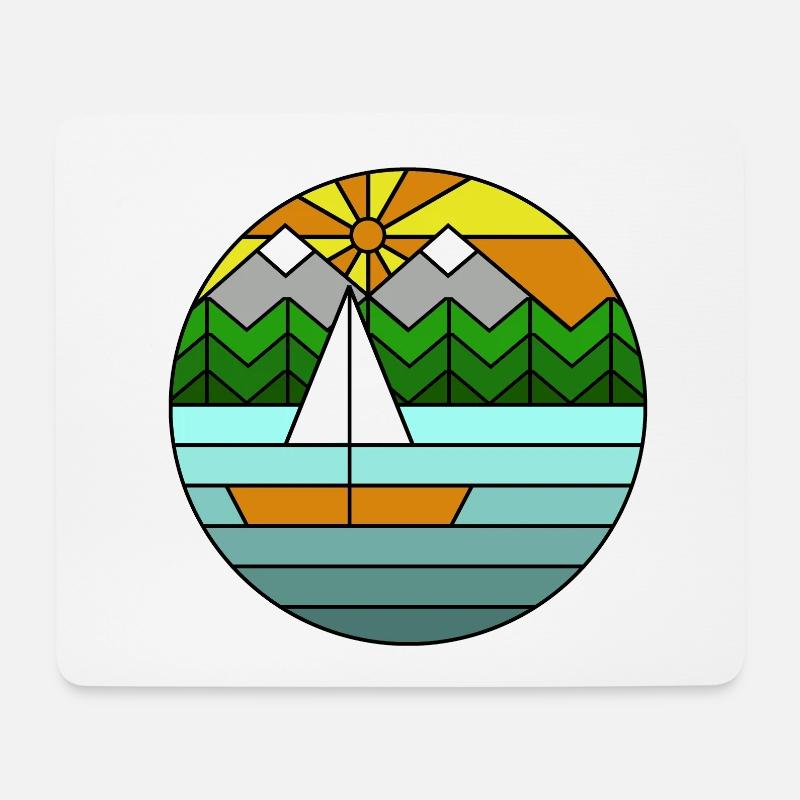 Sailing, fun sailing, fun sailing - Mouse Pad (horizontal) - white
