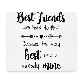 Best friend - bester Freund - Mousepad (Querformat) - Weiß - Vorne