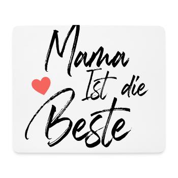 Mama ist die Beste - Mousepad (Querformat) - Weiß - Vorne
