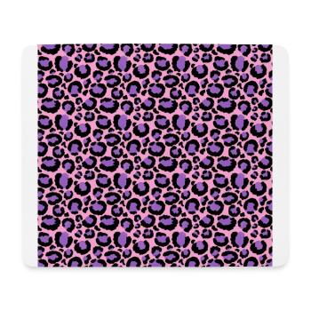 Violet Pink Cheetah Leopard Pattern Animal Lover - Mouse Pad (horizontal) - white - Front