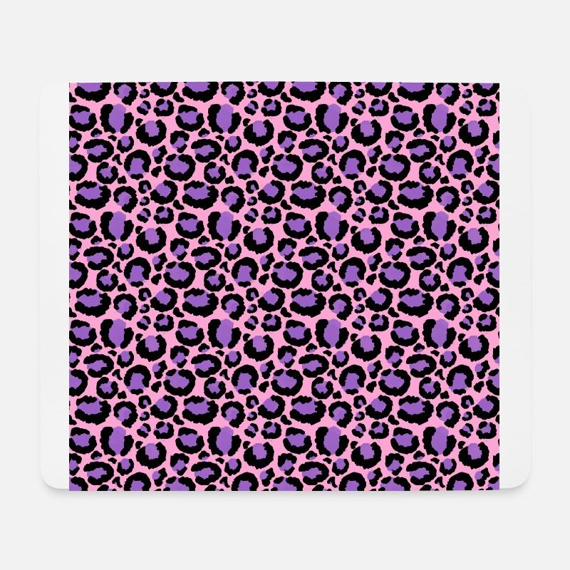 Violet Pink Cheetah Leopard Pattern Animal Lover - Mouse Pad (horizontal) - white