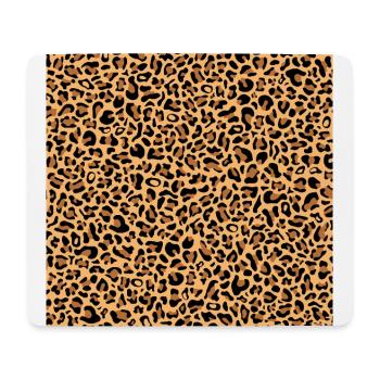 Modèle de léopard | Imprimé léopard | Animaux africains - Tapis de souris (format paysage) - blanc - Devant