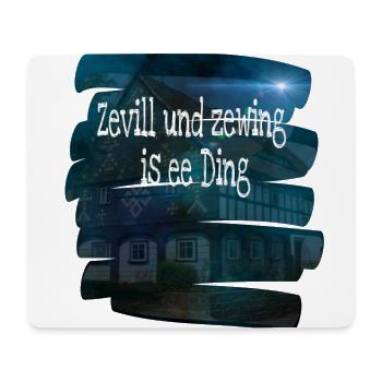 Zevill - Mousepad (Querformat) - Weiß - Vorne