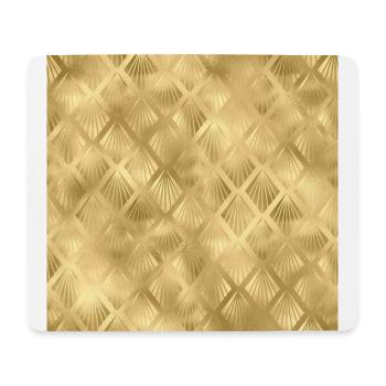 Gold Art Deco Pattern - Mouse Pad (horizontal) - white - Front