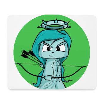 süße Freiheitsstatue, Bogenschützin, Bogenschießen - Mousepad (Querformat) - Weiß - Vorne