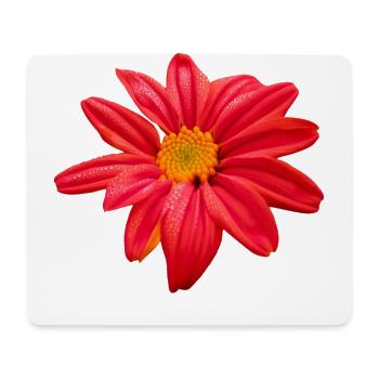 Flower flower red flowering floral floral floral pattern - Mouse Pad (horizontal) - white - Front