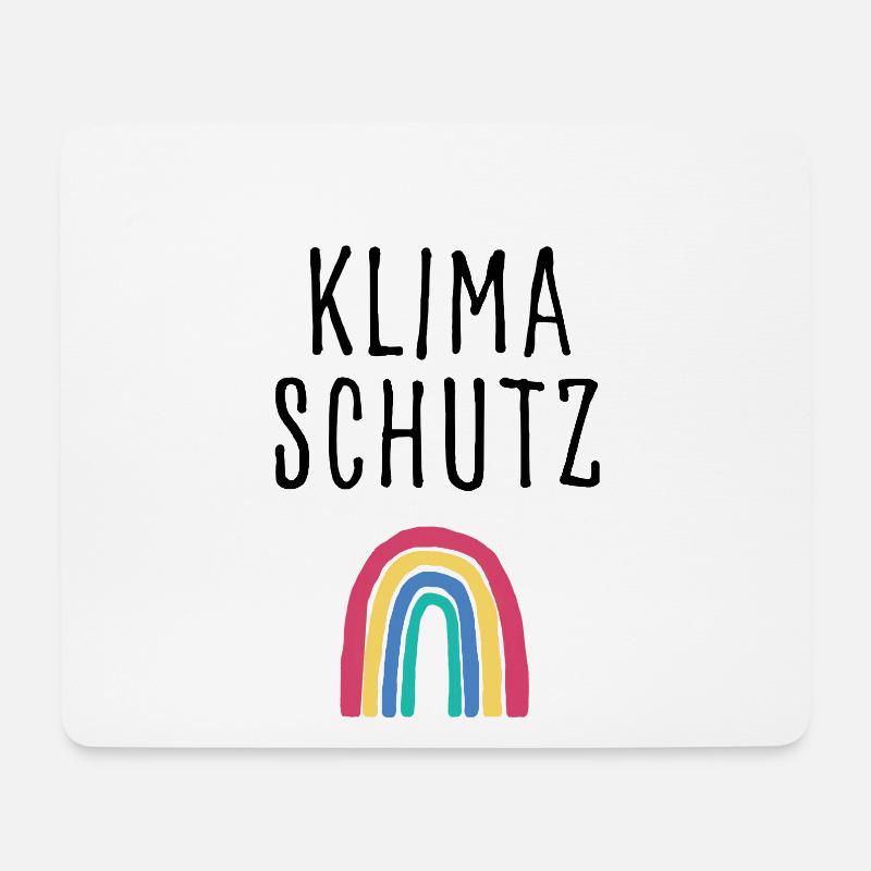 Klimaschutz - Mousepad (Querformat) - Weiß