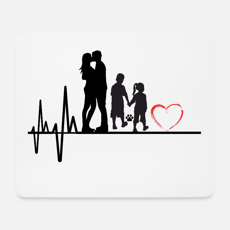 Family - Mousepad (Querformat) - Weiß