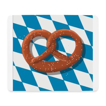 Bavarian pretzel - Mouse Pad (horizontal) - white - Front