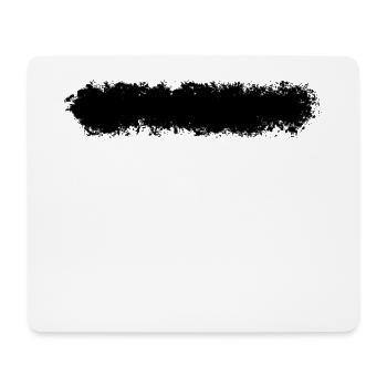 Pinselstrich Balken Strich Farbfleck - Mousepad (Querformat) - Weiß - Vorne