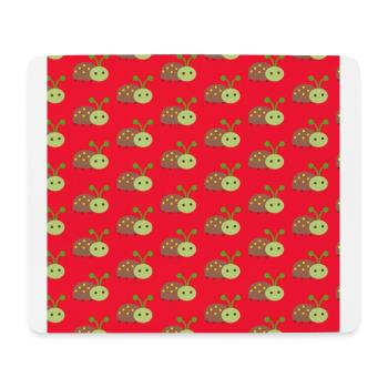 colorful mouse pad beetle pattern Mousepad - Mouse Pad (horizontal) - white - Front