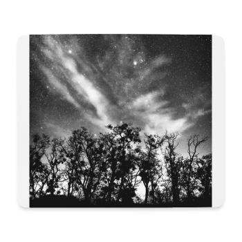 Stars in the forest - Mouse Pad (horizontal) - white - Front
