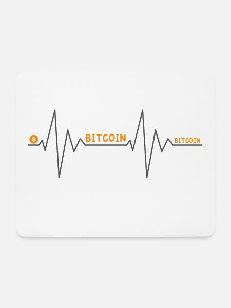 Bitcoin - Mousepad (Querformat) - Weiß