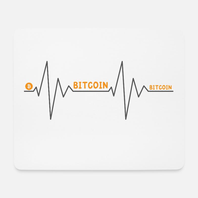 Bitcoin - Mousepad (Querformat) - Weiß