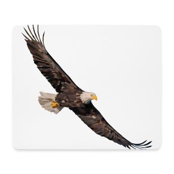 Bald Eagle - Mouse Pad (horizontal) - white - Front