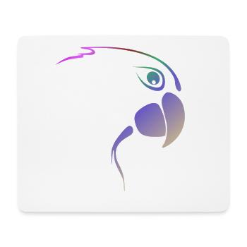 Purple Wing Beat - Mouse Pad (horizontal) - white - Front