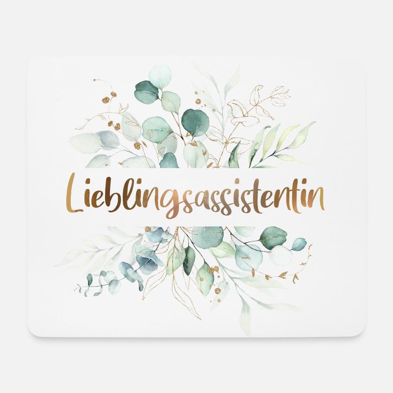Lieblingsassistentin - Mousepad (Querformat) - Weiß