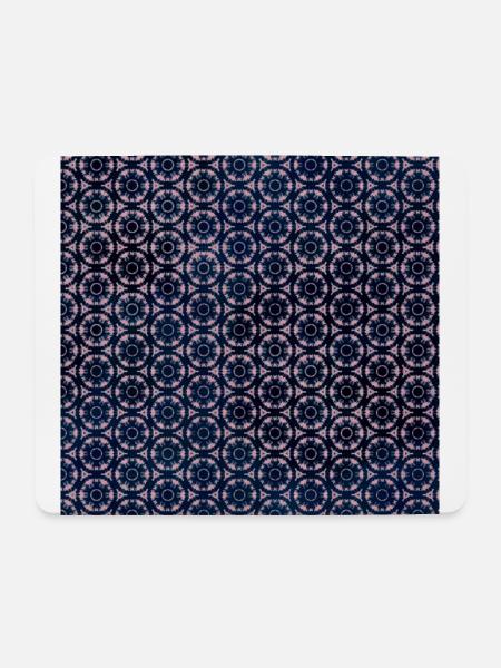 Pink Geo Tie Dye Muster - Mousepad (Querformat) - Weiß