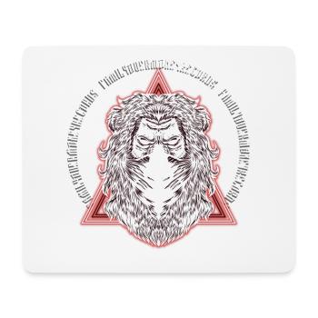 FOM Lion Design - Mouse Pad (horizontal) - white - Front