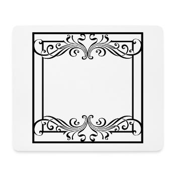 Beau cadre pour les ornements de femmes - Tapis de souris (format paysage) - blanc - Devant