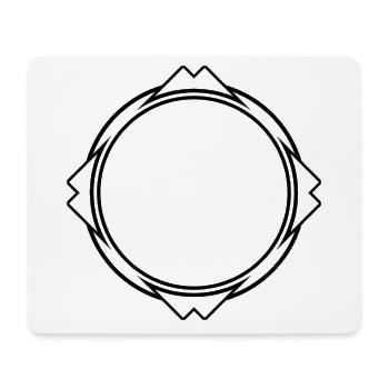 Cool frame in black with corners - Mouse Pad (horizontal) - white - Front