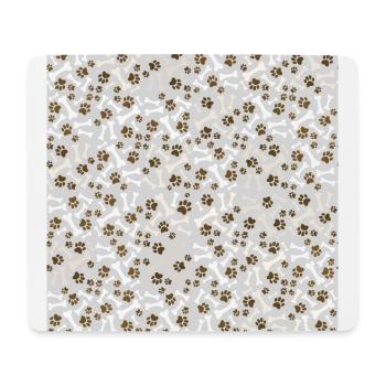 Dogs Bones And Paws pattern - Mouse Pad (horizontal) - white - Front