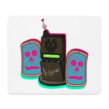 NOS4LINE - Tapis de souris (format paysage) - blanc - Devant