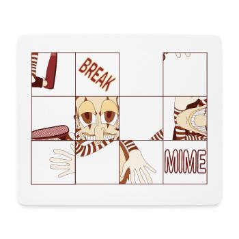 BREAK MIME - Mouse Pad (horizontal) - white - Front