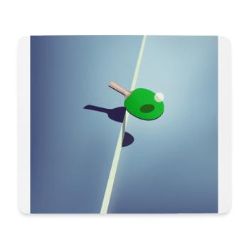 Table Tennis Ping Pong - Tapis de souris (format paysage) - blanc - Devant