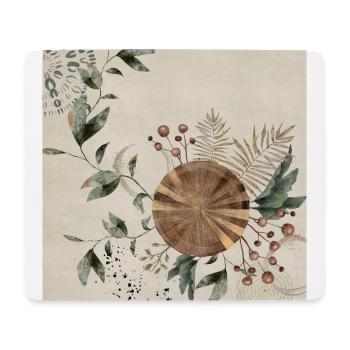 Green Art Deco 3 - Mouse Pad (horizontal) - white - Front