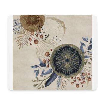 Blue Art Deco 2 - Mouse Pad (horizontal) - white - Front
