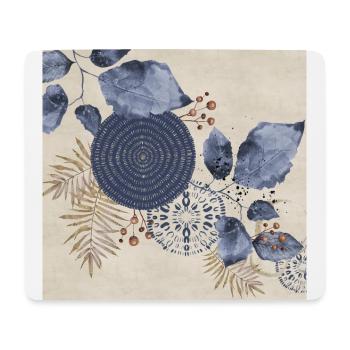 Blue Art Deco 3 - Mouse Pad (horizontal) - white - Front