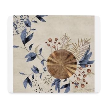 Blue Art Deco 1 - Mouse Pad (horizontal) - white - Front