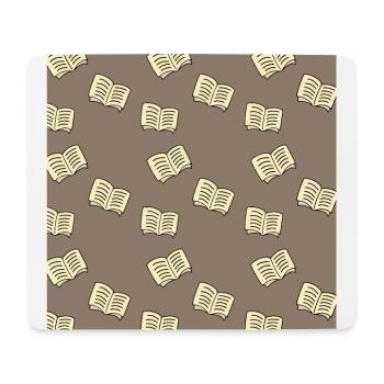 Motifs à livre ouvert - Rentrée scolaire 2022 - Tapis de souris (format paysage) - blanc - Devant