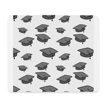 Motifs de chapeau de graduation - Rentrée scolaire - Tapis de souris (format paysage) - blanc - Devant