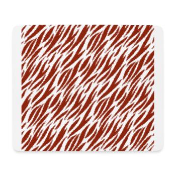 Peau d'animal avec style de couleur africaine - Tapis de souris (format paysage) - blanc - Devant