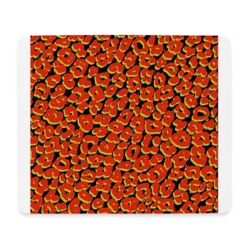 Peau d'animal avec style de couleur africaine - Tapis de souris (format paysage) - blanc - Devant
