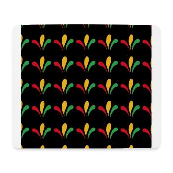 Motifs africains aux couleurs africaines - Tapis de souris (format paysage) - blanc - Devant