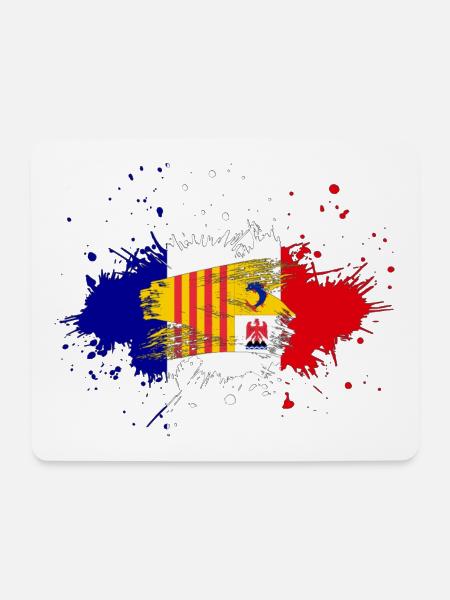 Spritzer Tricolore PACA - Mousepad (Querformat) - Weiß